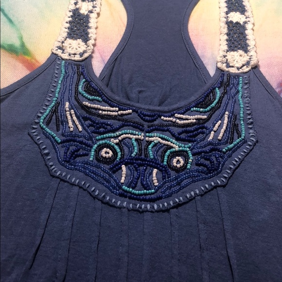 Boho Beaded Razorback Tank - Picture 3 of 5
